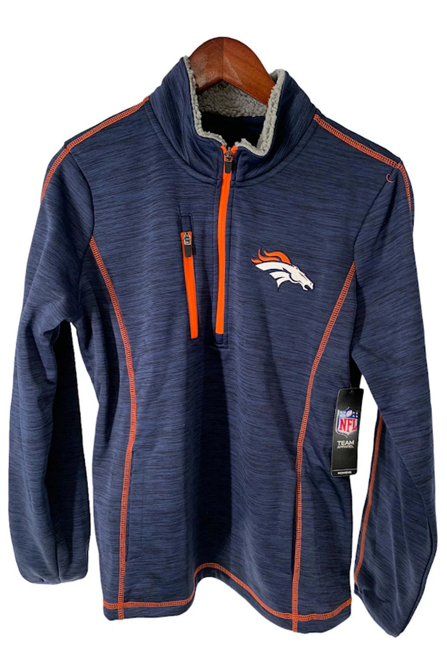 NFL Women's Transitional Half Zip Pullover Broncos - Regular
